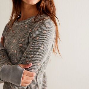 NWOT Free People - We the Free - Pretty Little Thermal in SOLID BERRY